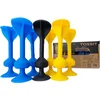 Image de 999 Games - Tossit - Starter Pack - Blauw-Geel - Darts - Petanque - Geavanceerde siliconen dart - HET LEVEN IS LEUK, JUST TOSS IT! - Voor binnen en buiten