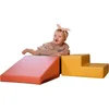 Image de Set van 3 kleine foam blokken/speelkussens (pastelroze/beige/honinggeel)