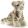 Image de Hansa witte tijger knuffel - pup - 18 cm - pluche - zittend - knuffeldier - dierenknuffel