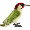 Image de Hansa pluche groene specht - knuffel vogel - 27 cm - levensecht - realistisch