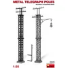 Image de MiniArt Modelbouwpakket Diorama - 35529 Metalen Telegraafpalen voor Diorama Plastic - 1:35 - Modelbouw