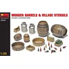 Image de MiniArt Modelbouwpakket Militaire voertuigen - 35550 Wooden barrels - Village utensils Plastic - 1:35 - Modelbouw