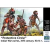 Image de Master Box Modelbouwpakket Militaire voertuigen - 35209 -Protective Circle- - Indian Wars series - XVIII century - Kit No.1 Plastic - 1:35 - Modelbouw