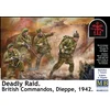 Image de Master Box Modelbouwpakket Militaire voertuigen - 35252 Deadly Raid - WWII Britse Commandos Dieppe 1942 - 4 Figuren Plastic - 1:35 - Modelbouw