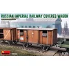 Image de MiniArt Modelbouwpakket Militaire voertuigen - 39002 Russian imperial railway covered wagon WWI Plastic - 1:35 - Modelbouw