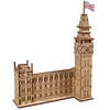 Image de Ugears Big Ben Houten 3D Model Bouwpakket - Iconische Architectuur - 63 onderdelen