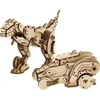 Image de Mr. Playwood Transformer "Dinocar" - 3D houten puzzel - Bouwpakket hout - DIY - Knutselen - Miniatuur - 206 onderdelen