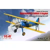 Image de ICM Modelbouwpakket Militaire voertuigen - 32050 Stearman PT-17/N2S-3 Kaydet - American Training Aircraft Plastic - 1:32 - Modelbouw