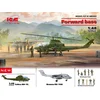 Image de ICM Modelbouwpakket Militaire voertuigen - 48303 Forward base Cobra AH-1G - OV-10A Plastic - 1:48 - Modelbouw