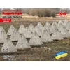 Image de ICM Modelbouwpakket Diorama - 35746 Diorama Antitankversperringen - '#039 teeth' - 24 Stuks Plastic - 1:35 - Modelbouw