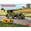 Image de ICM Modelbouwpakket Militaire voertuigen - 24053 GAZ-A Passagiersauto in Duitse Dienst - WWII Wehrmacht - Militair voertuig Plastic - 1:24 - Modelbouw