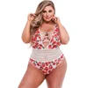 Image de Baci - White Floral & Lace Teddy Q