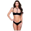 Image de Baci - Sexy Quarter Cup Bra & G-string Lingerie set - M/L - Zwart