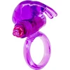 Image de Seven Creations Rabbit Silicone Vibrating - Paars - Penisring