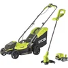 Image de RYOBI ONE+ Pack 18V Cordless Grasmaaier + Trimmer RLM1833BLT1825M : Grasmaaier RLM18X33B40 en Trimmer OLT1825M (incl. 1x4.0Ah accu)