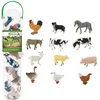 Image de COLLECTA Figurine Mini Set - 12 Boerderijdieren - Boerderijdieren - Handgeschilderd - Miniatuur