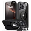 Image de ESR Classic Hybrid HaloLock Hoesje Geschikt voor Apple iPhone 16 Pro Max - Met Screenprotector - Compatibel met MagSafe - Back Cover met Standaard - Camera Kickstand - Gehard Glas - Clear Zwart