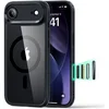 Image de ESR Hoesje Geschikt voor iPhone Air - Classic Hybrid HaloLock - Compatibel met MagSafe / Qi2 - Back Cover met Magneet - Camera Control - Transparant Zwart