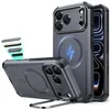 Image de ESR Hoesje Geschikt voor iPhone 17 Pro - Cyber Tough Stand - Compatibel met MagSafe / Qi2 - Back Cover met Standaard - Kickstand - Camera Control - Grijs