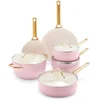 Image de Greenpan Padova Blush Pink 10-delige Pannenset