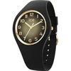 Image de Ice Watch ICE champagne - Black gold shades 025258 Horloge - Siliconen - Zwart - Ø 37 mm