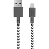 Image de Native Union, USB-A naar Lightning Kabel 3m Model Belt Snel Opladen, Wit / Zwart