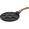 Image de Westinghouse Pannenkoekenpan   Ø 26 cm   Inductie   Omeletpan   Eierpan   Black Marble Wood