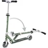 Image de Kinderstep - Globber Flow - Groen/chrome - Lichtgevende wielen - Vouwbaar - Vanaf 5 jaar