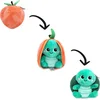 Image de Flipetz - 2-in-1 Knuffel - Corvet de Schildpad / Perzik - 18 x 10 x 17 cm - Les Déglingos