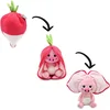 Image de Flipetz - 2-in-1 Knuffel - Piglet het Varken / Radijs - 22 x 15 x 10 cm - Les Déglingos