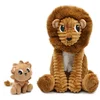 Image de Les duéglingos | Les Ptipotos - Pluche Knuffel Graou Bruine Suiker Papa En Zijn Baby