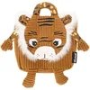 Image de Les Deglingos Schooltas Tijger Junior 25 Cm Pluche Bruin/wit/zwart