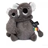 Image de Les déglingos | Les Ptipotos - Pluche Knuffel Trankilou De koala Moeder En Haar Grijze Baby