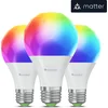 Image de Nanoleaf Matter E27 Smart Bulb - Slimme Verlichting - E27 Fitting - 3 Stuks - Matter, Google, Alexa