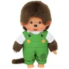 Image de Monchhichi knuffel jongen tuinbroek kikker pop 20cm speelgoed.