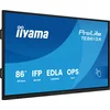 Image de iiyama TE8613A-B2AG beeldkrant Kiosk-ontwerp 2,17 m (85.6") Wifi 500 cd/m² 4K Ultra HD Zwart Touchscreen Type processor Android 24/7