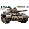 Image de Tamiya Modelbouwpakket Militaire voertuigen - 35257 T-55A Russian Medium Tank Plastic - 1:35 - Modelbouw