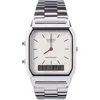 Image de Casio Vintage AQ-230A-7DMQYES Unisex Horloge 28 mm - Zilverkleurig