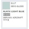 Image de Gunze S-117 - Mr. Color Spray 100 ml RLM76 Light Blue - Spuitbus voor Plastic Modelbouw