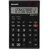 Image de Sharp rekenmachine - EL125TWH - zwart - 12 digit - 1x LR44 batterij - SH-EL125TWH