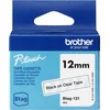 Image de Brother Btag-131 zwart op transparant labeltape   breedte 12 mm