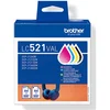 Image de Brother LC521VAL inktcartridge 4 stuk(s) Origineel Zwart, Cyaan, Magenta, Geel