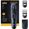 Image de Braun Haartrimmer Tondeuse Series 5 HC5550 + 4 Tools - Levenslang Scherp Scheerblad - 17 Lengtes - Blauw