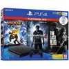 Image de Console PS4 Slim 500Go Noire - Sony - Uncharted - Ratchet & Clank - The Last Of Us Remastered en occasion ou reconditionné