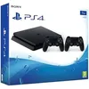 Image de Console PlayStation 4 Slim 1To Noir Bundle avec 2 manettes sans fil DualShock 4 V.2 en occasion ou reconditionné