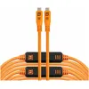 Image de Tether Tools TetherPro Optima 10G USB-C, 31' (9.4m), straight orange