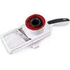 Image de Zyliss Easy Control Handheld Slicer - Wit/Rood - Instelbare Snijdikte - Mandoline Groenteschaaf - Met Veiligheidshouder
