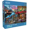 Image de Gibsons - Sunset on the Seine (door David Maclean) - 1000 stukjes 68×49cm (b×h) - Legpuzzel voor volwassenen