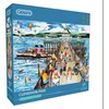 Image de Gibsons - Clevedon Pier (door Elizabeth Blustin) - 1000 stukjes 68×49cm (b×h) - Legpuzzel voor volwassenen