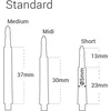 Image de Harrows Clic System Standard Shafts Red - Dart Shafts